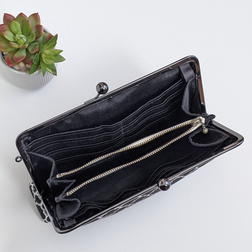 ウィリアムモリス WilliamMorris アネモネ 大容量のがま口長財布 モダ