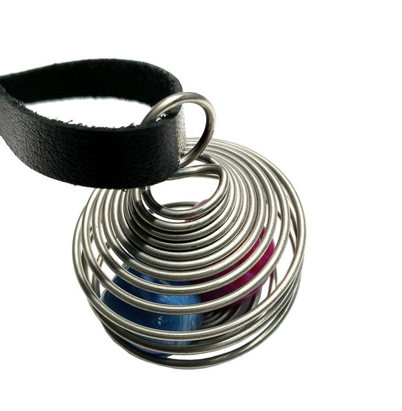 スプリングペンダントトップ　ストーンホルダー 4枚目の画像