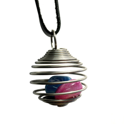 スプリングペンダントトップ　ストーンホルダー 1枚目の画像