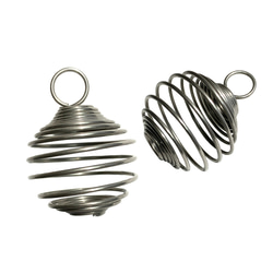 スプリングペンダントトップ　ストーンホルダー 2枚目の画像