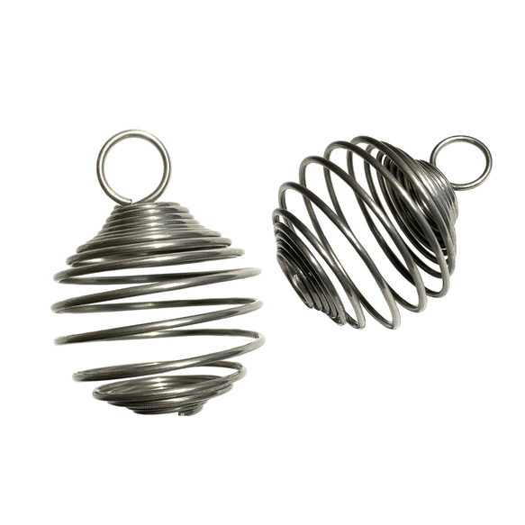 スプリングペンダントトップ　ストーンホルダー 2枚目の画像