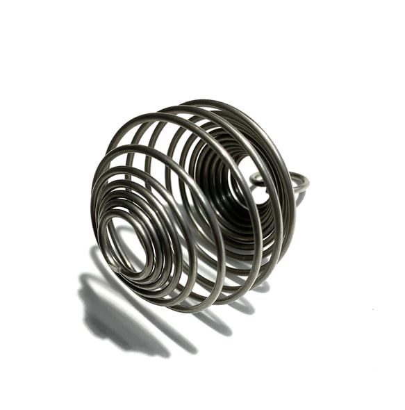 スプリングペンダントトップ　ストーンホルダー 6枚目の画像