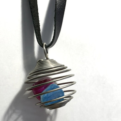 スプリングペンダントトップ　ストーンホルダー 3枚目の画像