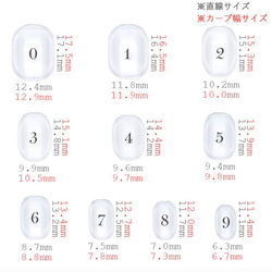 計測用ネイルチップ 1枚目の画像