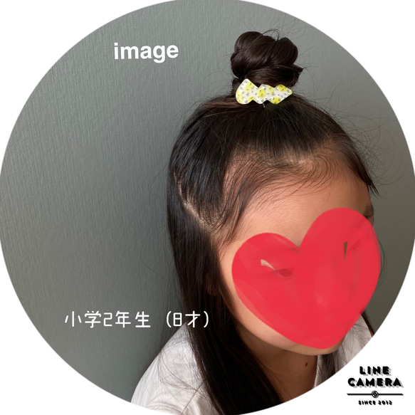 vividヘアアクセサリー（ブルー×オレンジ） 4枚目の画像