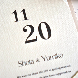 【♡×100】人気！結婚式　招待状Bアーチ型テラコッタ（30部～、10部単位） 10枚目の画像