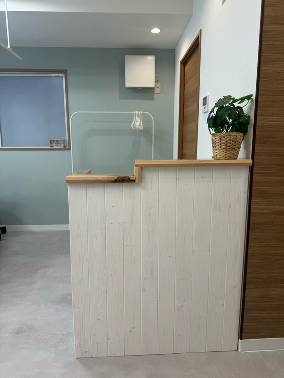 【段差】カウンター レジカウンター　受付カウンター　幅90✖︎高さ105✖︎奥行き38センチ 9枚目の画像