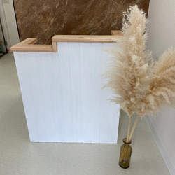 【段差】カウンター レジカウンター　受付カウンター　幅90✖︎高さ105✖︎奥行き38センチ 2枚目の画像