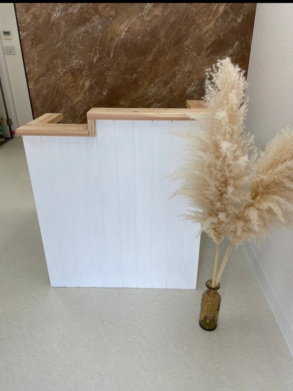 【段差】カウンター レジカウンター　受付カウンター　幅90✖︎高さ105✖︎奥行き38センチ 2枚目の画像