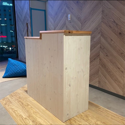 【段差】カウンター レジカウンター　受付カウンター　幅90✖︎高さ105✖︎奥行き38センチ 3枚目の画像