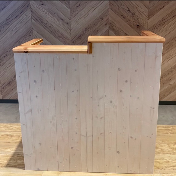 【段差】カウンター レジカウンター　受付カウンター　幅90✖︎高さ105✖︎奥行き38センチ 5枚目の画像