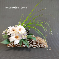 アーティフィシャルフラワー+アレンジメント プレゼント 造花+