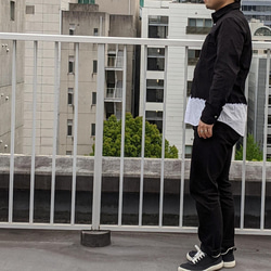 <OSOCU>知多木綿 レギュラーカラーシャツ スソノコシ 名古屋黒紋付染 受注生産可 9枚目の画像