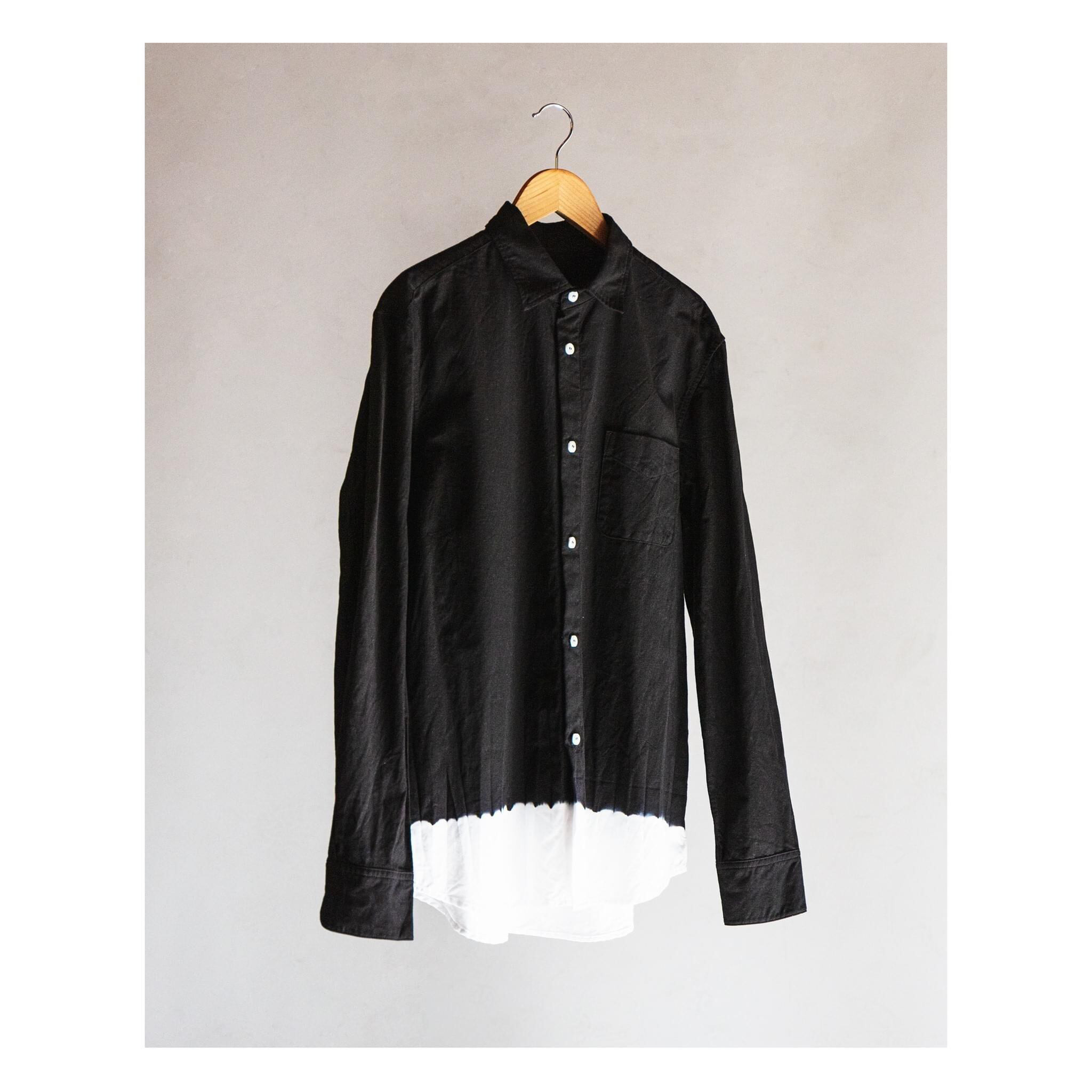 OSOCU オソク シャツ スソノコシ 知多木綿 ツムギラボ M ブラック