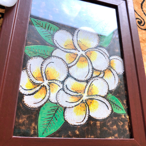 絵画 インテリア】お花 プルメリア(3連)(50×60cm)の販売通販