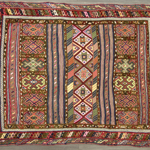 アフガニスタン マシュワニキリム 手織り 絨毯トライバルラグ