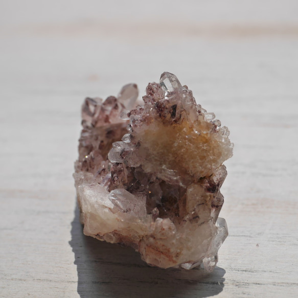 20%OFFSale天然石レッドファントムクォーツ約48mm赤富士水晶クラスター原石[rphq-220907-01] 10枚目の画像