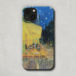 スマホケース / フィンセント ファン ゴッホ「夜 の カフェテラス」 iPhone 全機種対応 絵 名画 レトロ 個性 1枚目の画像