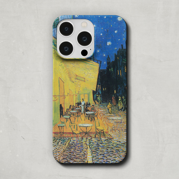 スマホケース / フィンセント ファン ゴッホ「夜 の カフェテラス」 iPhone 全機種対応 絵 名画 レトロ 個性 2枚目の画像