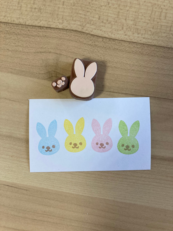 消しゴムはんこNo.55 ちびうさのイースター
