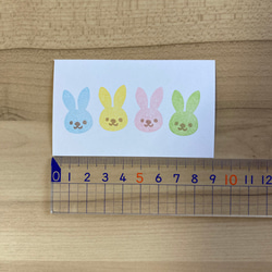 イースターにも！かわいいうさぎの消しゴムはんこ 2枚目の画像