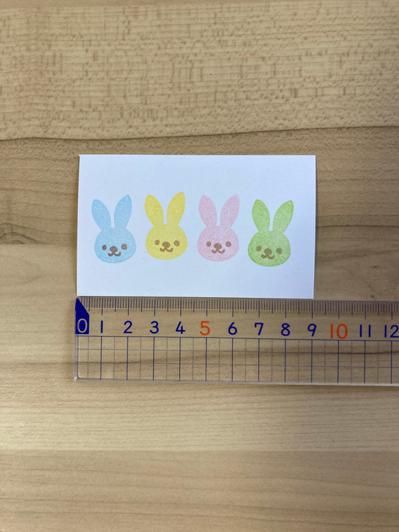 イースターにも！かわいいうさぎの消しゴムはんこ 2枚目の画像