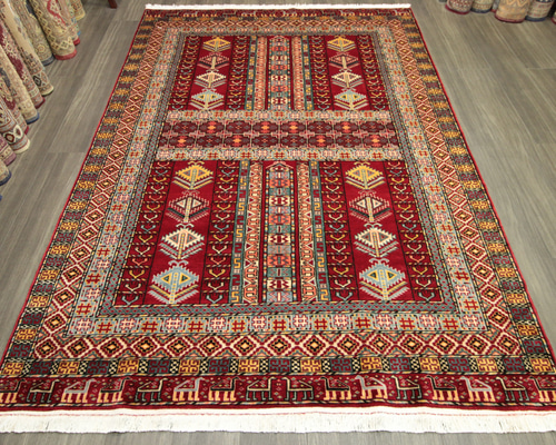 アフガン　ラグ　絨毯　カーペット　手織り　インテリア アフガニスタン ヴィンテージラグ オールド手織り絨毯 トライバルラグ