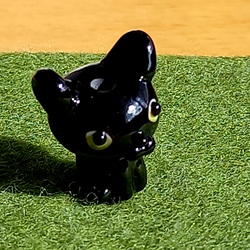 新型です(ω) とんぼ玉の黒猫 A 2枚目の画像
