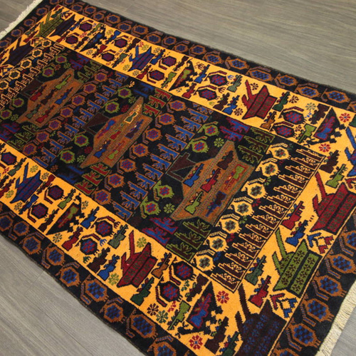 War Rug アフガニスタン ミリタリーデザイン トライバルラグ War Rug アフガニスタン ミリタリーデザイン トライバルラグ