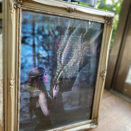 ★専用★Charlotte Bird シャーロットバード　絵画　額縁 cbpf62i-3kg.jpg