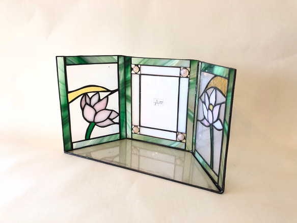 手元供養ステンドグラス仏壇-蓮 