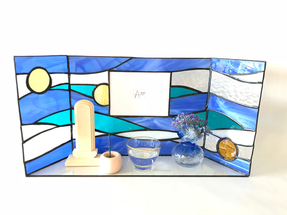 手元供養ステンドグラス仏壇-海 4枚目の画像