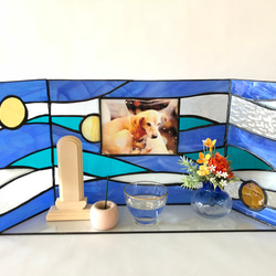 手元供養ステンドグラス仏壇-海 3枚目の画像