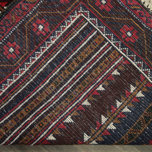 アフガニスタン ヴィンテージラグ オールド手織り絨毯 トライバルラグ