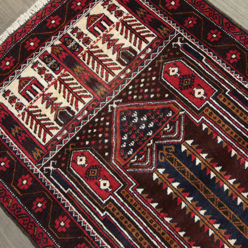 アフガニスタン ヴィンテージラグ オールド手織り絨毯 トライバルラグ
