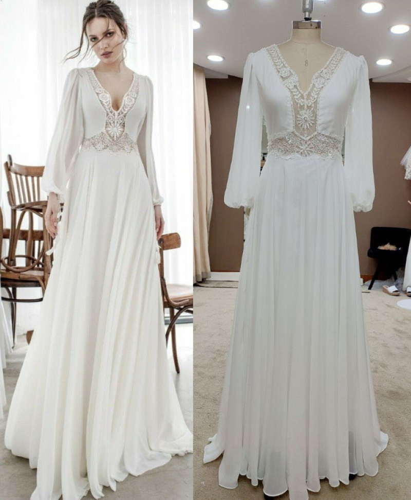 ウェディングドレス　二次会　 ロングドレス 花嫁ドレス パーティードレス