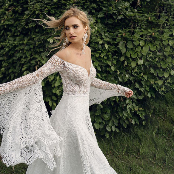 ウェディングドレス　二次会　 ロングドレス 花嫁ドレス 結婚式　前撮り バスト ウエスト ヒップ