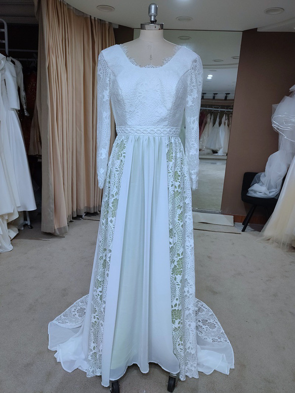 ウェディングドレス　二次会　 ロングドレス 花嫁ドレス 結婚式　前撮り バスト ウエスト ヒップ