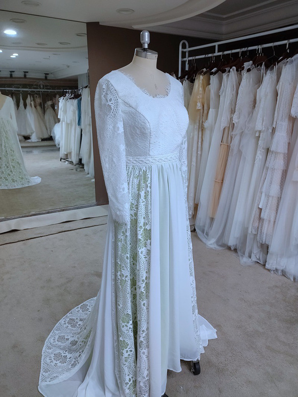 ウェディングドレス　二次会　 ロングドレス 花嫁ドレス 結婚式　前撮り バスト ウエスト ヒップ