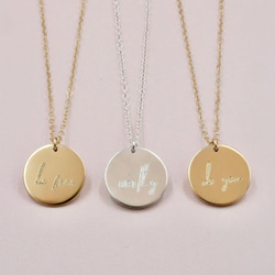 Words of Encouragement Necklace, Motivational Necklace, Wort 第3張的照片