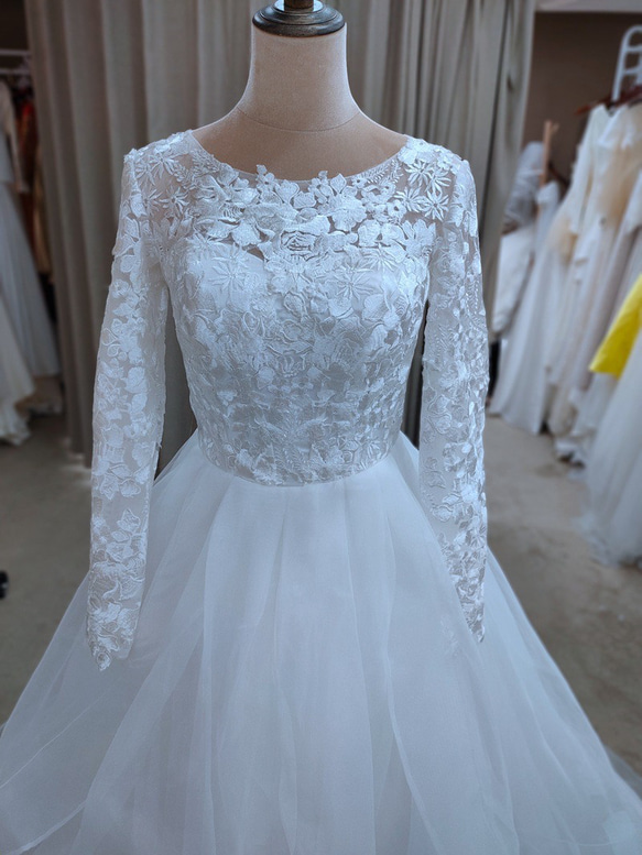 ウェディングドレス　二次会　 ロングドレス 花嫁ドレス 結婚式　前撮り バスト ウエスト ヒップ