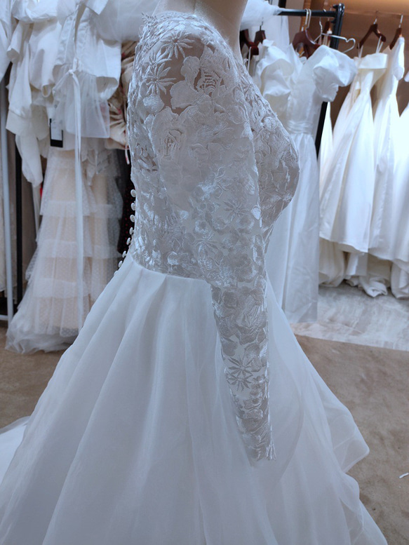 ウェディングドレス　二次会　 ロングドレス 花嫁ドレス 結婚式　前撮り バスト ウエスト ヒップ