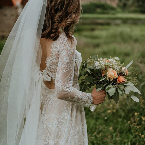 ウェディングドレス 二次会 ロングドレス 花嫁ドレス 結婚式 前撮り  