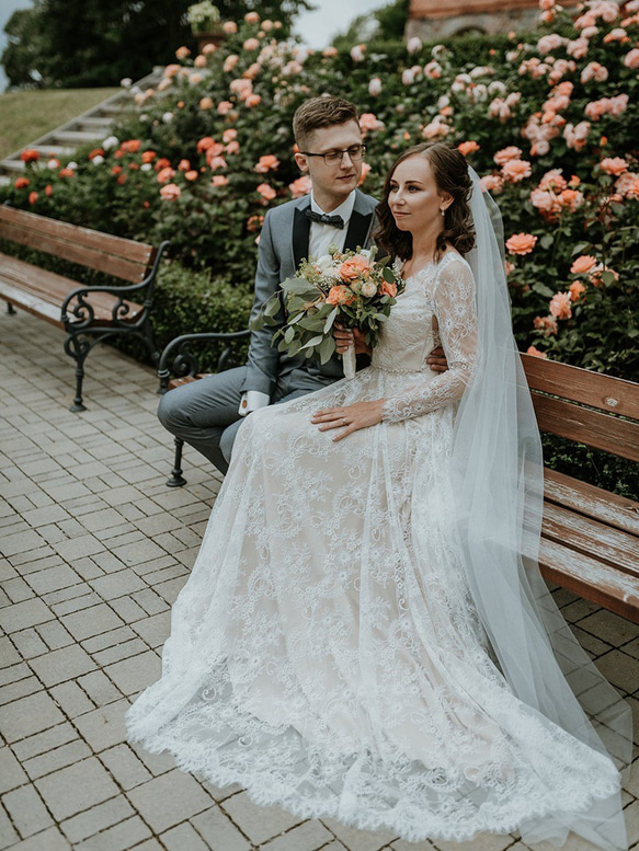 ウェディングドレス　二次会　 ロングドレス 花嫁ドレス 結婚式　前撮り バスト ウエスト ヒップ