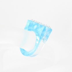 クォーツ漂う長雨の停車駅で、早秋のかほりを楽しみたい♪(レジンリング)SR833 2枚目の画像