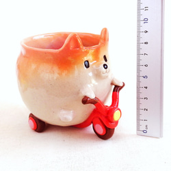 Shiba Inu Scooter Riding Mug 定制 第9張的照片