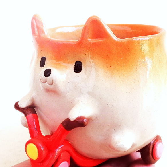 Shiba Inu Scooter Riding Mug 定制 第3張的照片