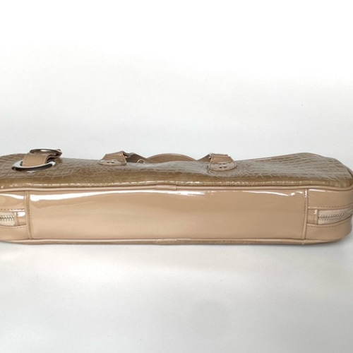 【あすつく】 フルートケースバッグ MukuMuku その他ケース クロコ茶 C・H管 管楽器・吹奏楽器