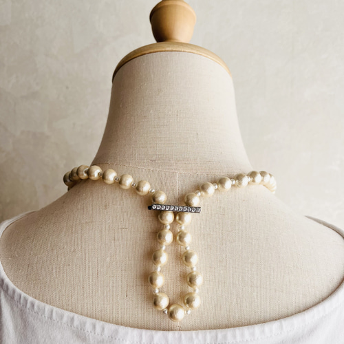 コットンパールロングネックレス キスカ[留め具なし] ネックレス