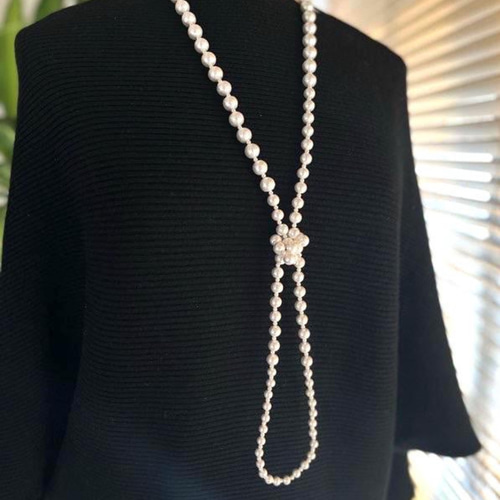 コットンパールロングネックレス キスカ[留め具なし] ネックレス